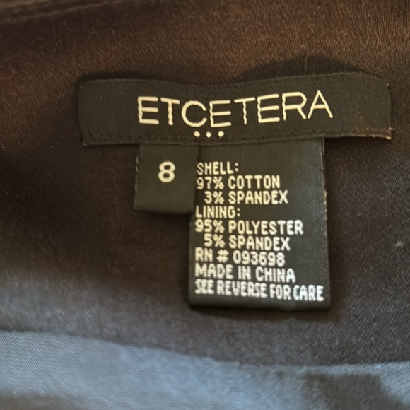 Cotton skirt in black and turquoise. NWOT - Picture 3 of 3